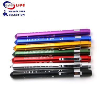 Yellow Medical Pen Torch Light Nurse Diagnostic Penlight Homecare Medical Supplies 13.4cm