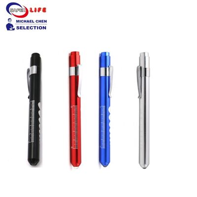 Yellow Medical Pen Torch Light Nurse Diagnostic Penlight Homecare Medical Supplies 13.4cm