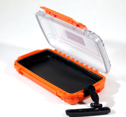 Passed IP68 ABS waterproof  case with transparent cover  for diver  keep goods  dry   tool holder  with strap  ABS container