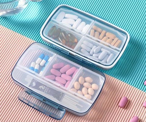 CE  approved portable waterproof multi functional lockable plastic tablet pill box case organizer storage