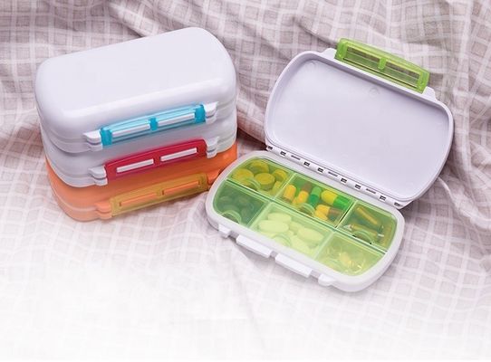 CE  approved portable waterproof multi functional lockable plastic tablet pill box case organizer storage