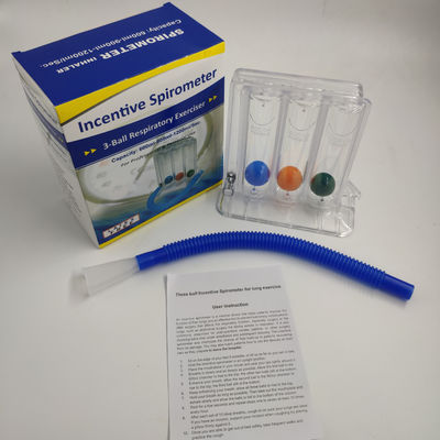 Three balls lung exercise spirometer mouthpiece respiratory exerciser machine