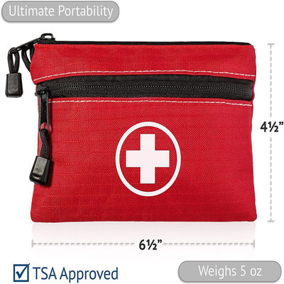 First Aid Responder Ems Medical Emergency Trauma Bag Portable Empty Dual Zippers 6.5"