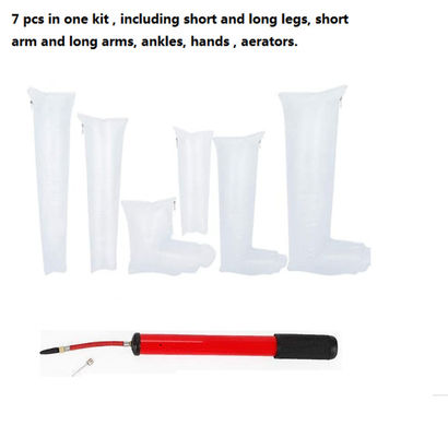 Inflatable Air Splint Set with 7pcs in one kit Ankle Leg Arm Fracture Splint emgency Inflatable Support Brace