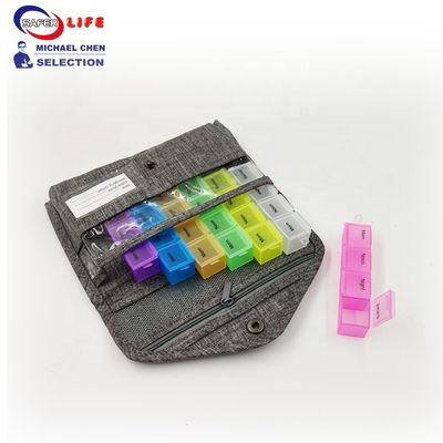 Small 7 14 Day Pill Organizer Wallet Pill Holder Case Box Container Holder 20cm
