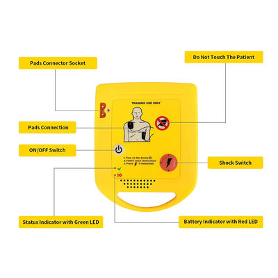 Mini First Aid AED Trainer Machine External Defibrillator CPR Training Device For Education