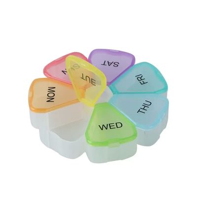 4cm Pill Box Weekly Pill Organizer Medicine Container with Timer