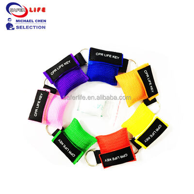 CPR Face Mask  Gift Present Kit Promotion of First Aid Deluxe  with Key Chain