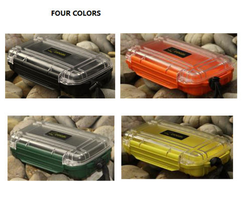 Passed IP68 ABS waterproof  case with transparent cover  for diver  keep goods  dry   tool holder  with strap  ABS container