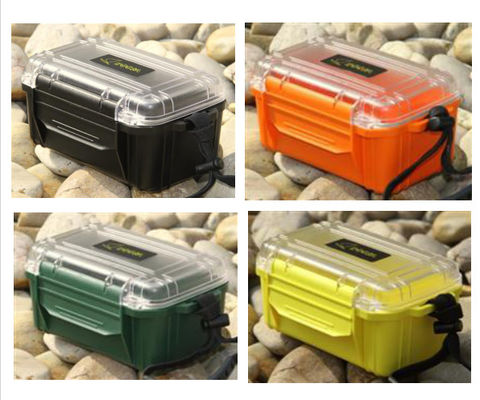 Passed IP 68   ABS waterproof  case with transfer cover for diver  keep goods  dry  tool holder    ABS storage container