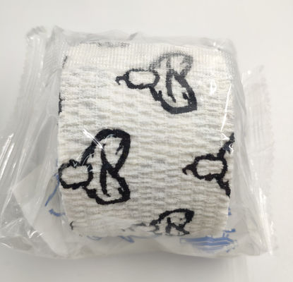 Custom logo Light Tear Lite EAB tpae logo print Elastic Adhesive Bandage colorful Sports EAB Tape self adhesive bandage