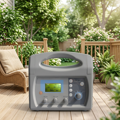 H-100C Digital Transport Ventilator With 8H Backup Battery Full Alarm System Airway Pressure Waveform Display Emergency Rescue Ventilator
